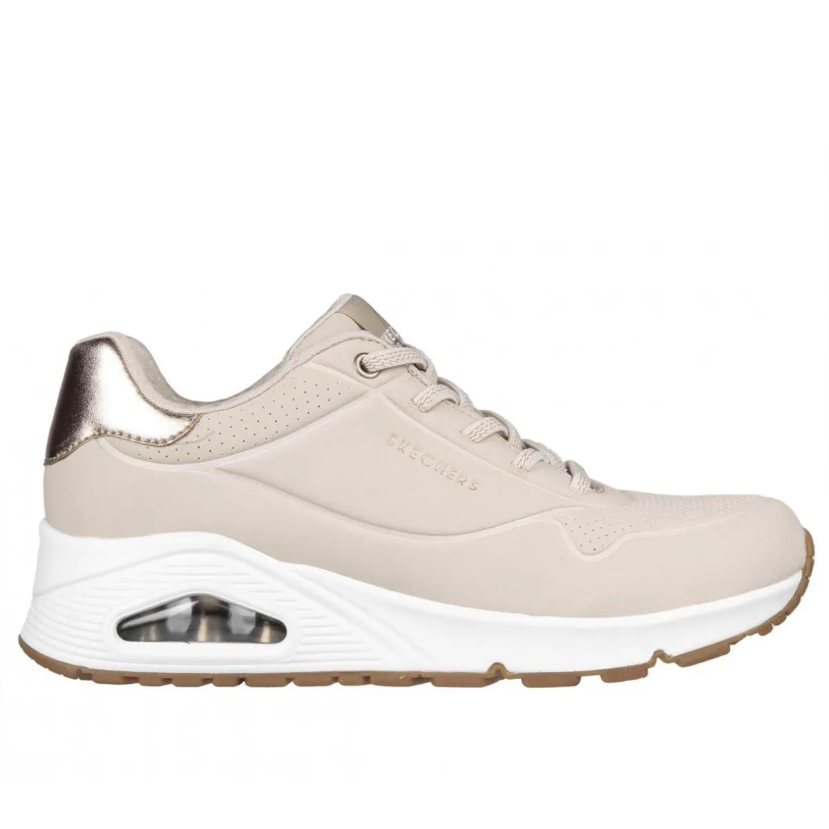 SKECHERS - Zapatillas Mujer Uno Shimmer Away Natural Skechers