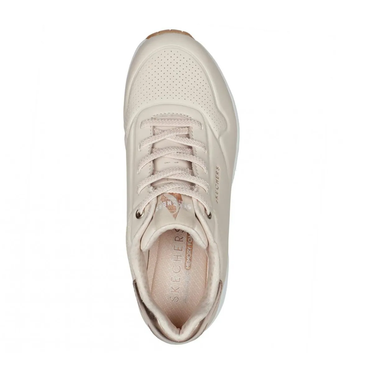 SKECHERS - Zapatillas Mujer Uno Shimmer Away Natural Skechers
