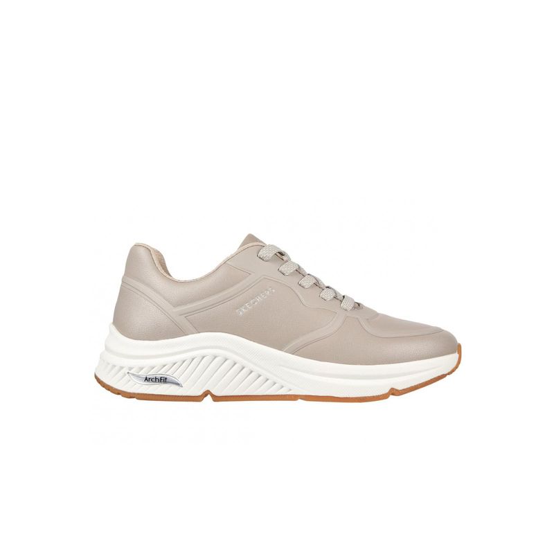 SKECHERS - Zapatillas Mujer Arch Fit S-miles Beige Skechers