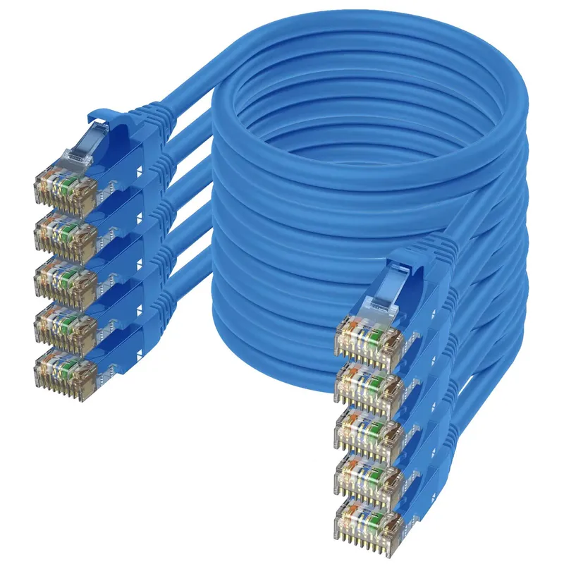 KUANGYE - Pack De 5 Cables De Red Ethernet Cat 6 - 50cm