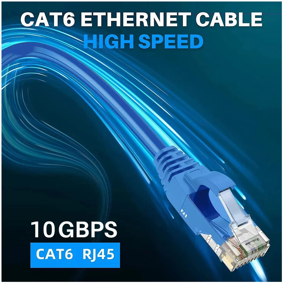 KUANGYE - Pack De 5 Cables De Red Ethernet Cat 6 - 50cm