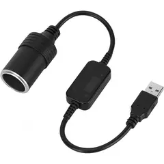 KUANGYE - Convertidor Usb De 5 V A 12 V Para Encendedor De Auto