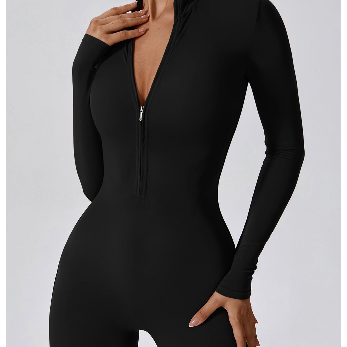 TIOZONEY - Enterito deportivo Mujer-Negro