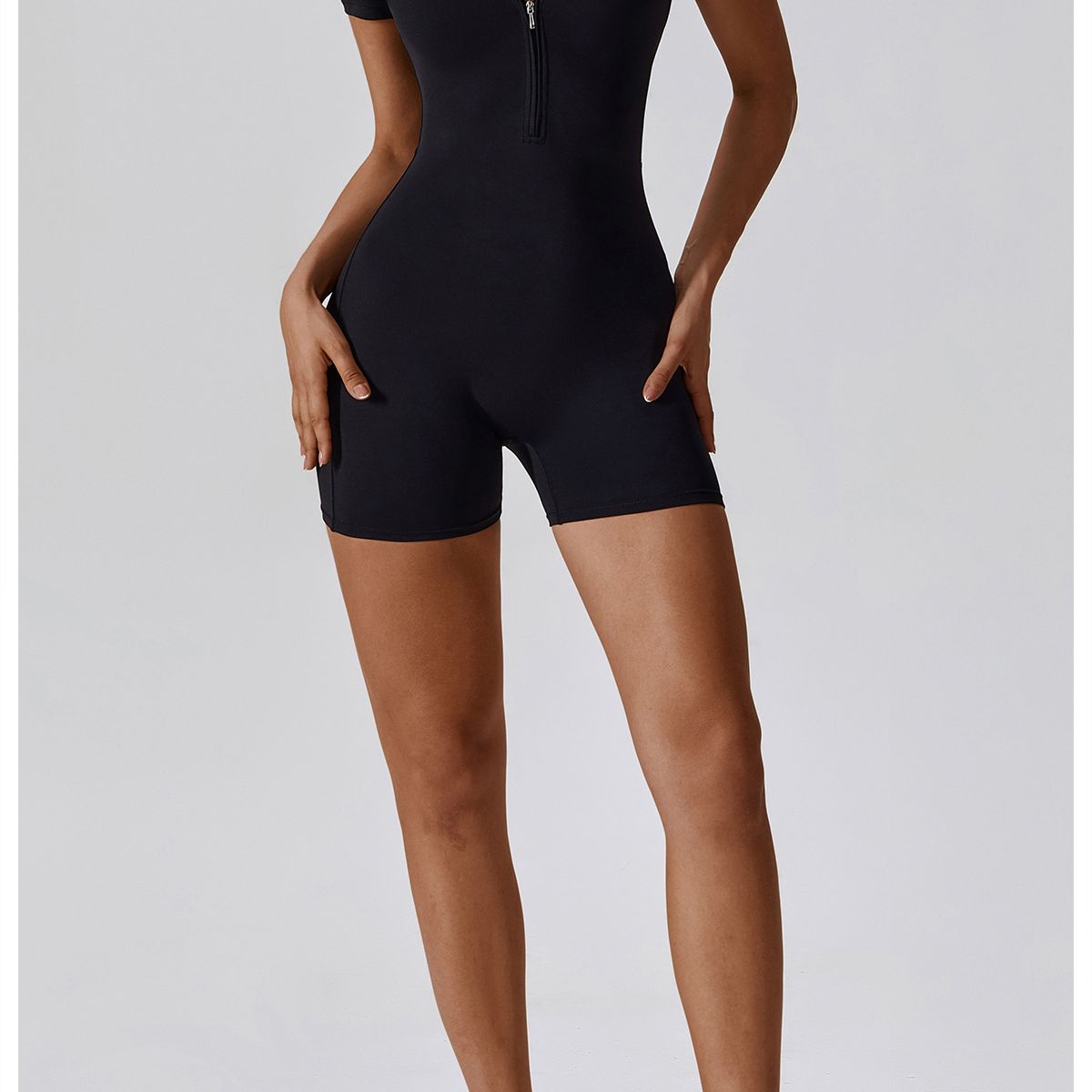 TIOZONEY - Enterito deportivo Mujer-Negro