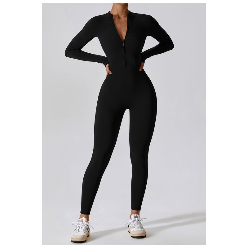 TIOZONEY - Enterito deportivo Mujer-Negro