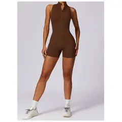 TIOZONEY - Enterito deportivo Mujer-Café