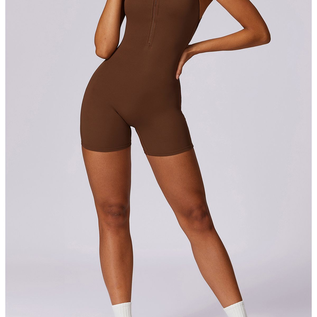 TIOZONEY - Enterito deportivo Mujer-Café