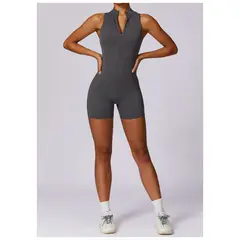 TIOZONEY - Enterito deportivo Mujer-Gris