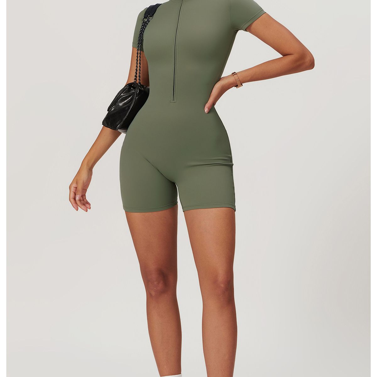 TIOZONEY - Enterito deportivo Mujer-Verde