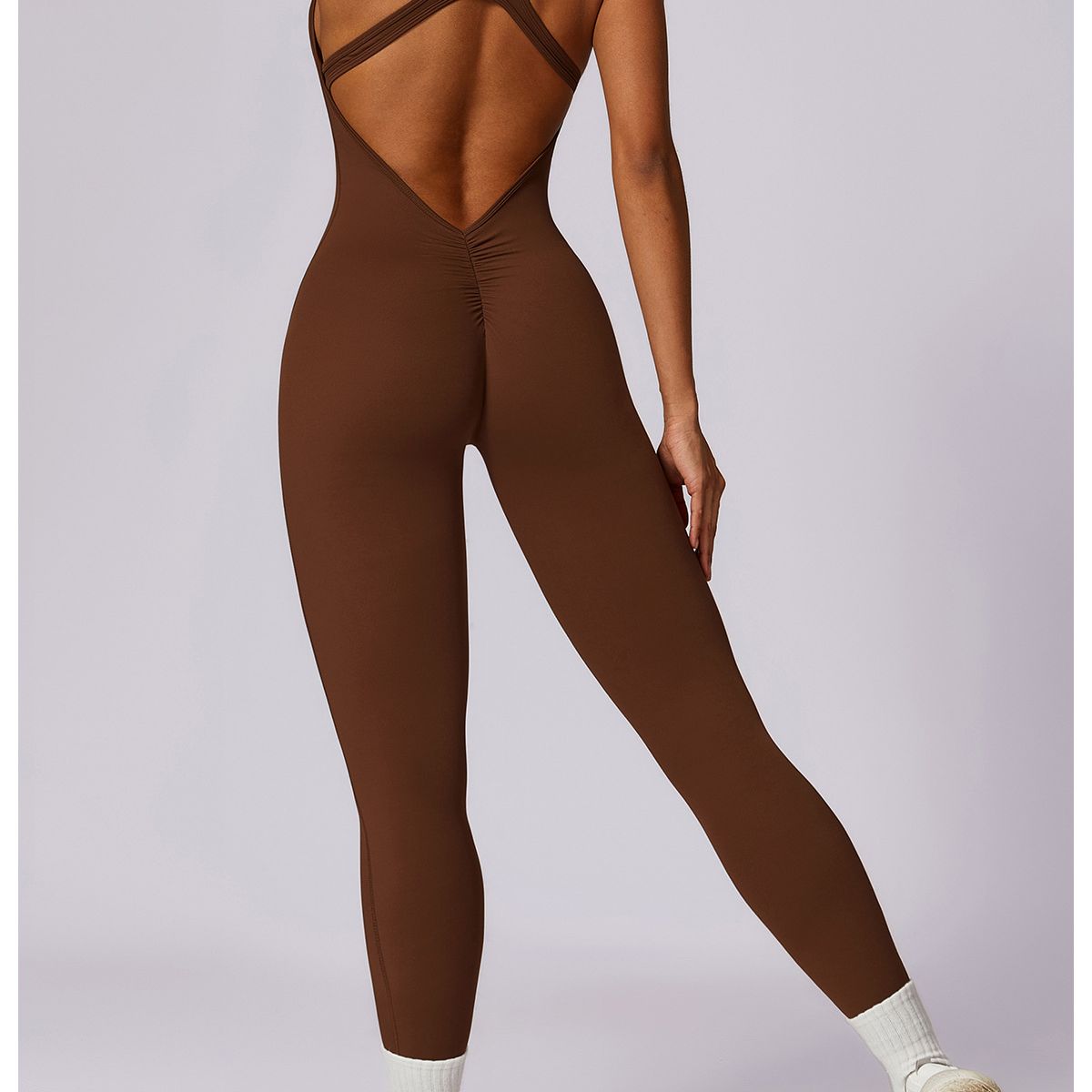 TIOZONEY - Enterito deportivo Mujer-Café