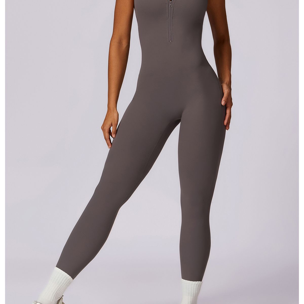 TIOZONEY - Enterito deportivo Mujer-Gris