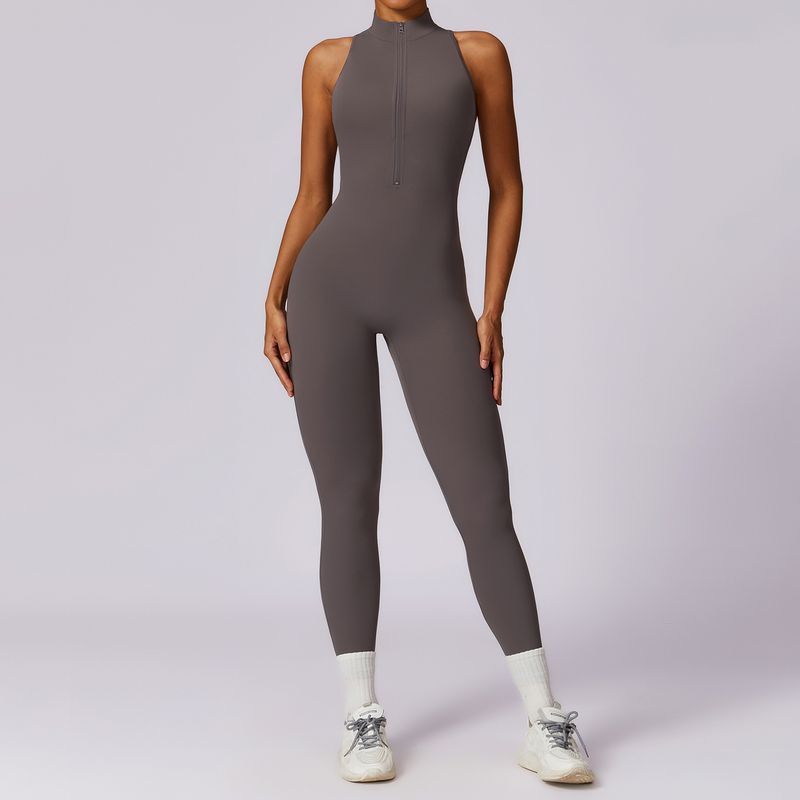 TIOZONEY - Enterito deportivo Mujer-Gris