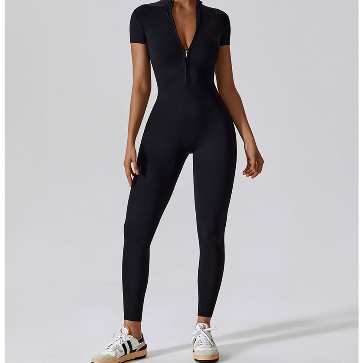 TIOZONEY - Enterito deportivo Mujer-Negro