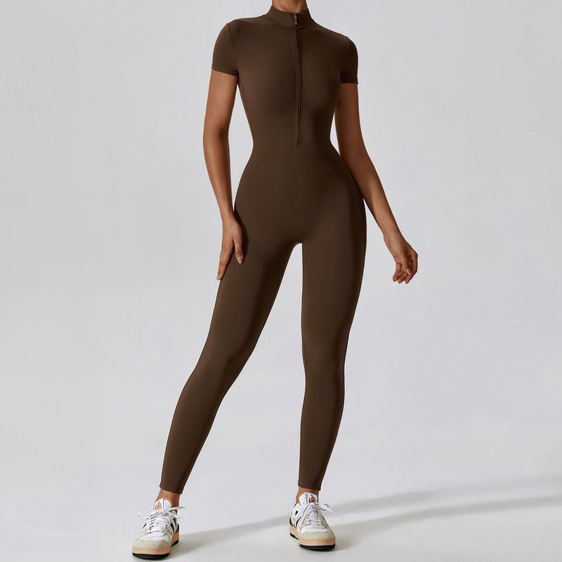 TIOZONEY - Enterito deportivo Mujer-Café