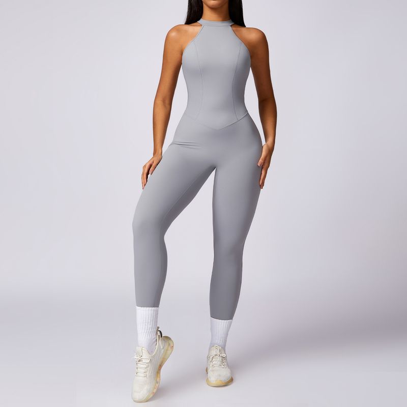 TIOZONEY - Enterito deportivo Mujer-Gris
