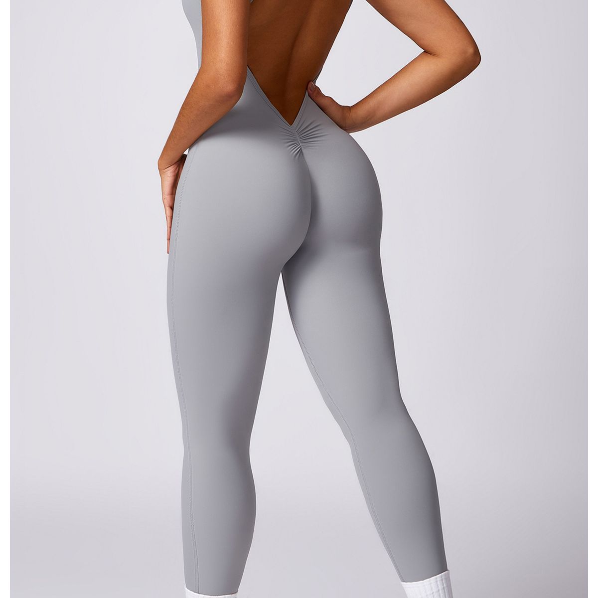 TIOZONEY - Enterito deportivo Mujer-Gris