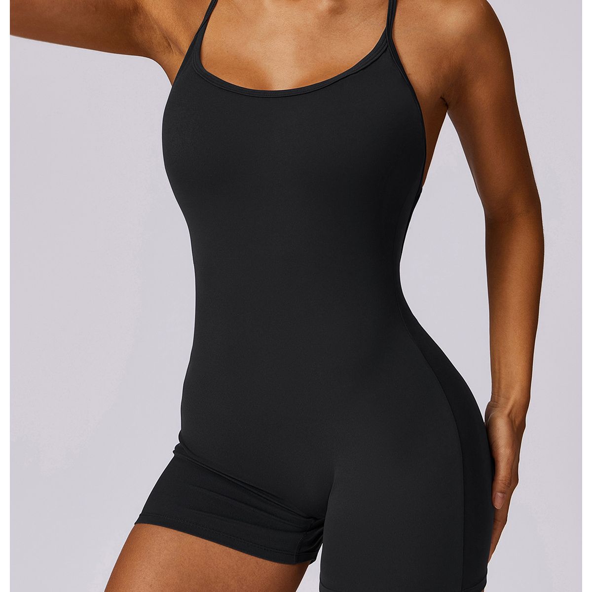 TIOZONEY - Enterito deportivo Mujer-Negro