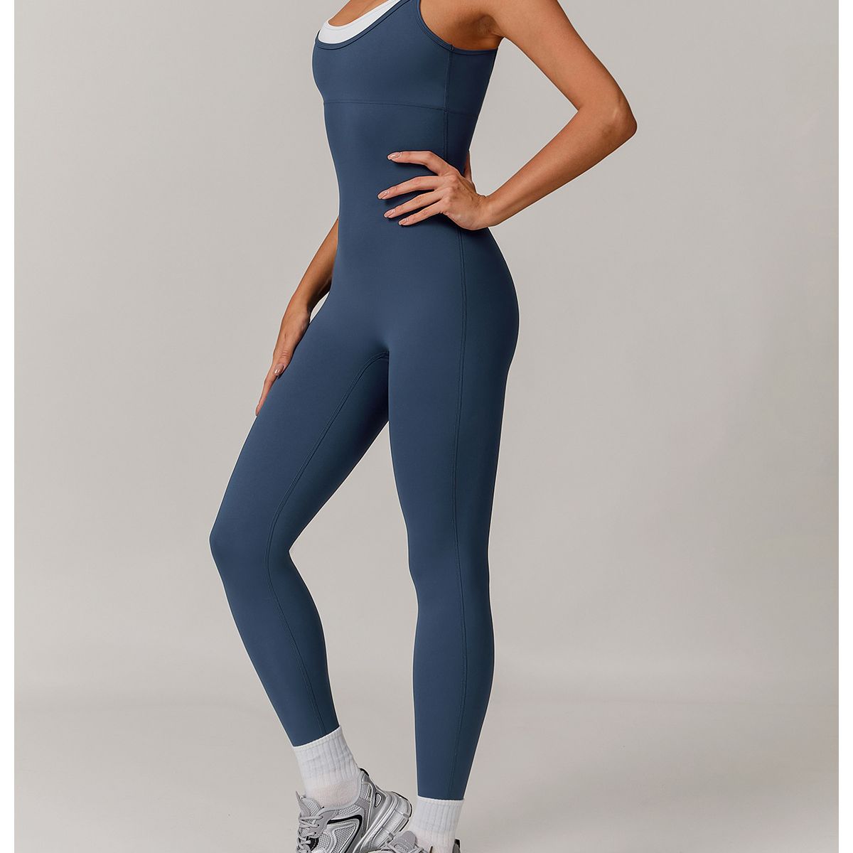 TIOZONEY - Enterito deportivo Mujer-Azul