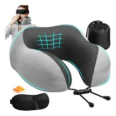 EVERSO - Almohada De Cuello Relajante Para Viaje Cojín Soporte Cómodo