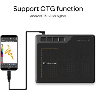 Imagen 2 del producto GAOMON S620-Tableta de Dibujo Digital 6,5 x 4 pulgadas