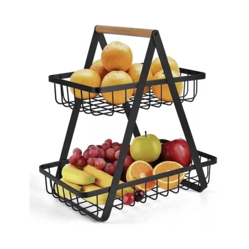 GENERICO - Estante Organizador Frutero 2 Niveles Multiuso de Cocina