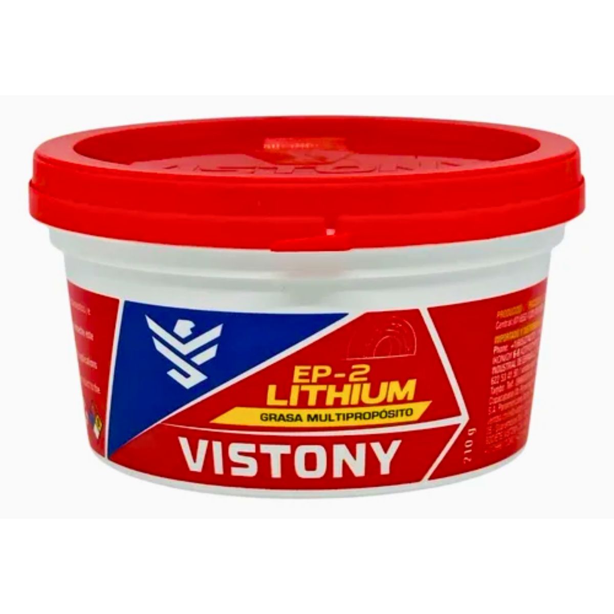 VISTONY - Grasa Rodamiento Multiproposito Ep2 Roja Vistony 210 Gr