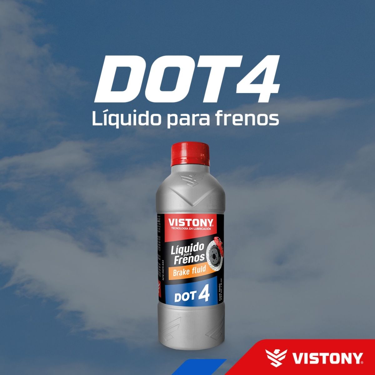 VISTONY - Liquido Freno Dot 4 Sintetico 355 Ml Vistony