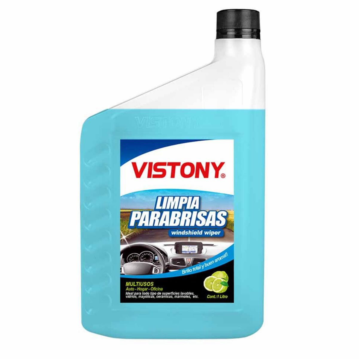 VISTONY - Limpia Parabrisas Auto, Hogar U Oficina 1 Litro Vistony