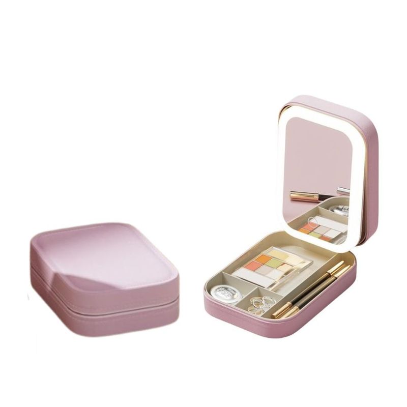 GENERICO - Mini Estuche De Maquillaje Con Luz Led Fácil Transportar