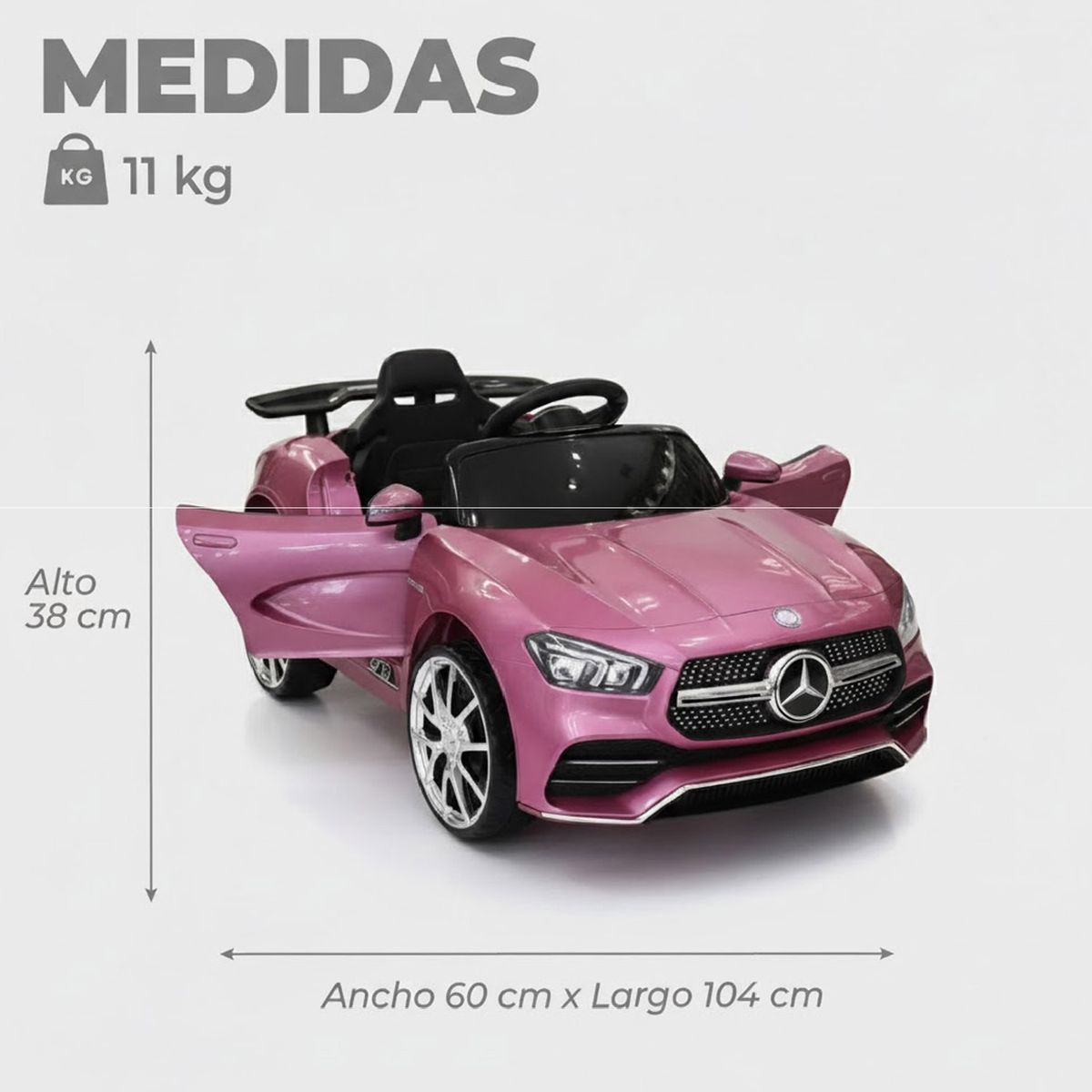 MUNDO ONLINE - Auto Electrico Mercedes Con Control Remoto Luces y Sonido