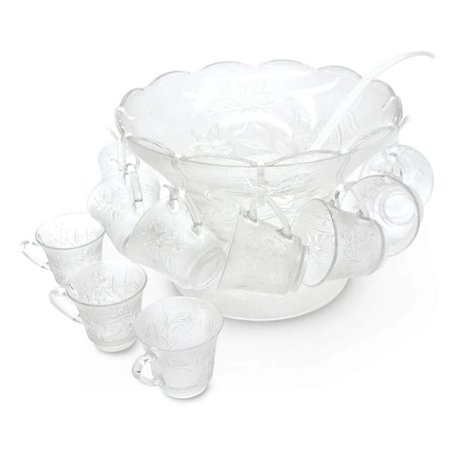 ALLEGRA - Set Ponchera 27 Piezas Coctelera De Vidrio Allegra