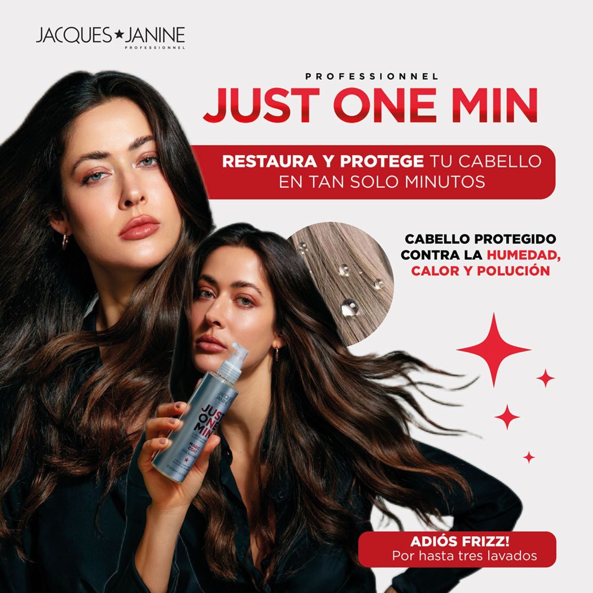 JACQUES JANINE - Spray Brillo Just One Minute Jacques Janine 120ml