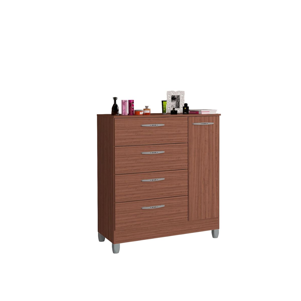 TAHUARI - Comoda 4 cajones 1 puerta Miami