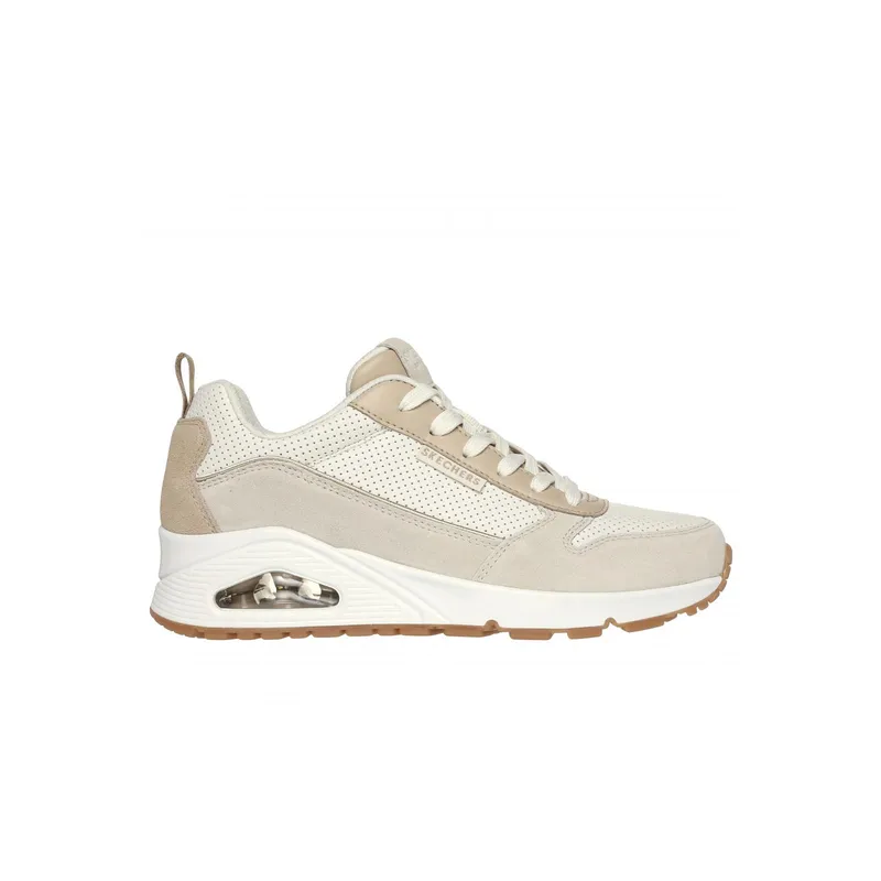 SKECHERS - Zapatillas Mujer Uno Two Much Fun Beige Skechers
