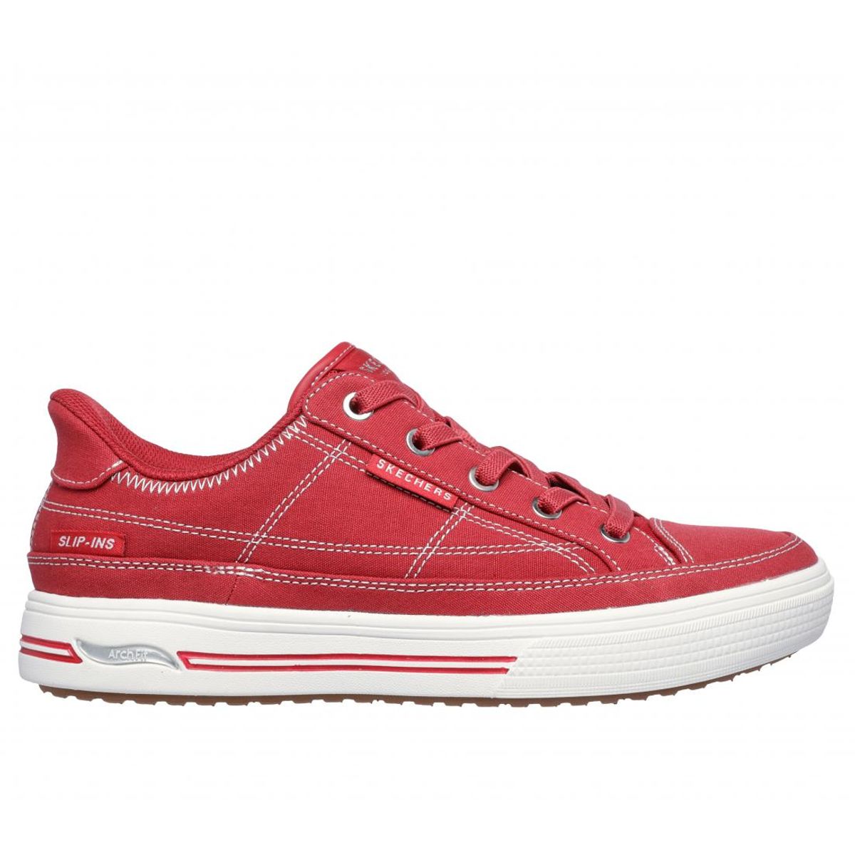 SKECHERS - Zapatillas Mujer Slip-ins Arch Fit Arcade See-Ya-There Rojo Skechers