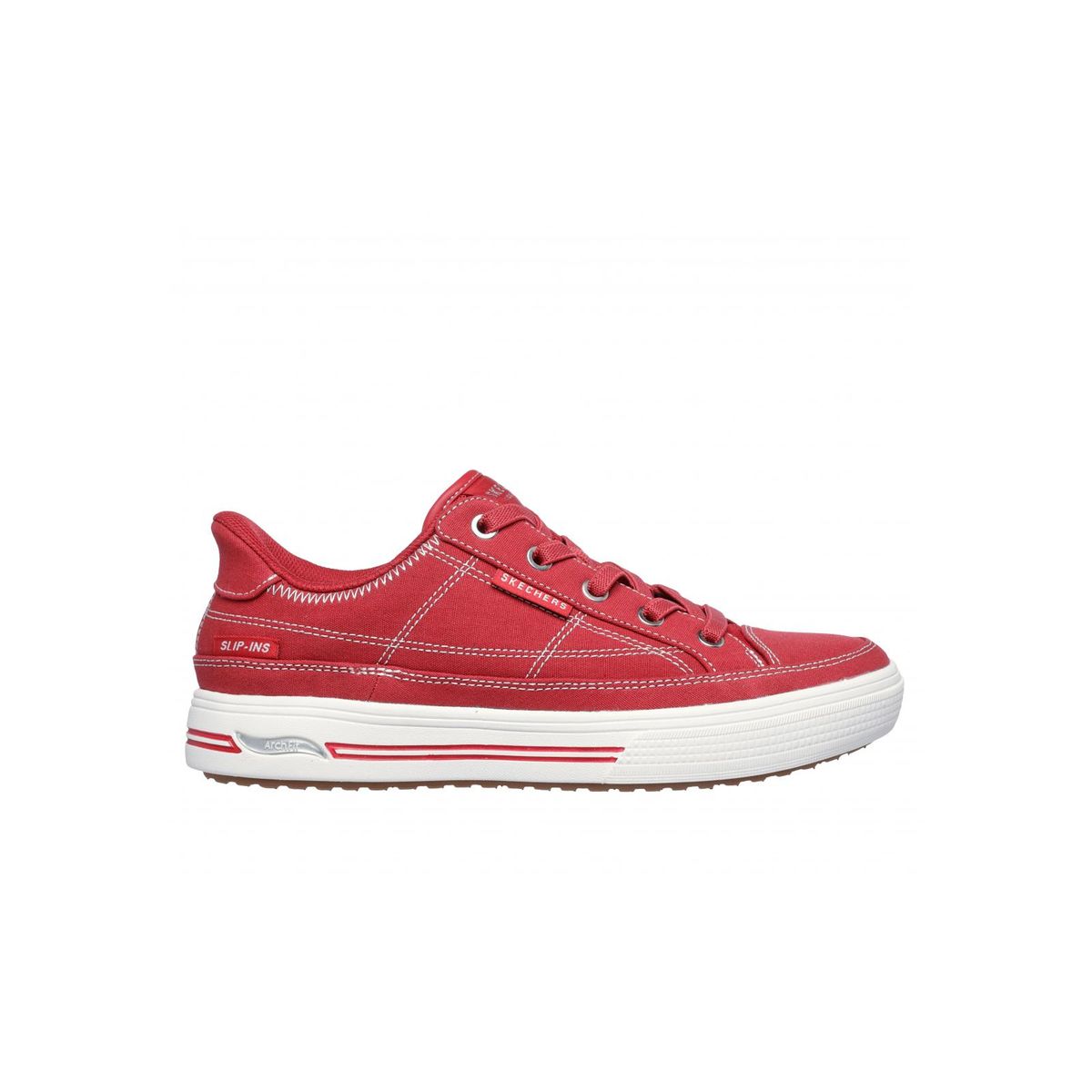 SKECHERS - Zapatillas Mujer Slip-ins Arch Fit Arcade See-Ya-There Rojo Skechers