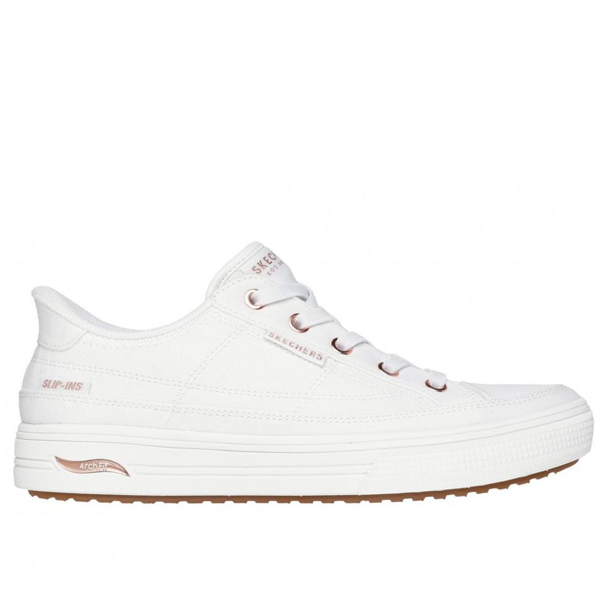SKECHERS - Zapatillas Mujer Slipins ArchFitArcade SeeYaThere Blanco Skechers