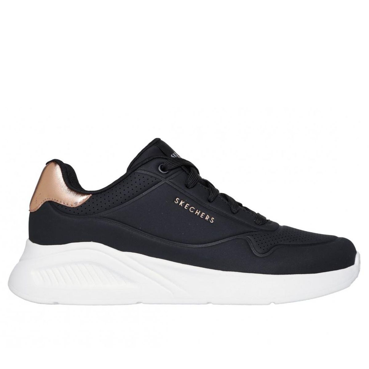 SKECHERS - Zapatillas Mujer Uno Lite Negro BL Skechers