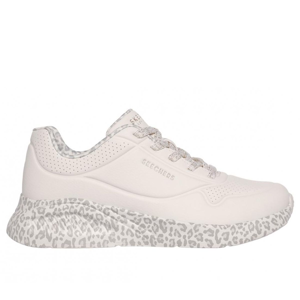 SKECHERS - Zapatillas Mujer Uno Lite Beige Wt Skechers