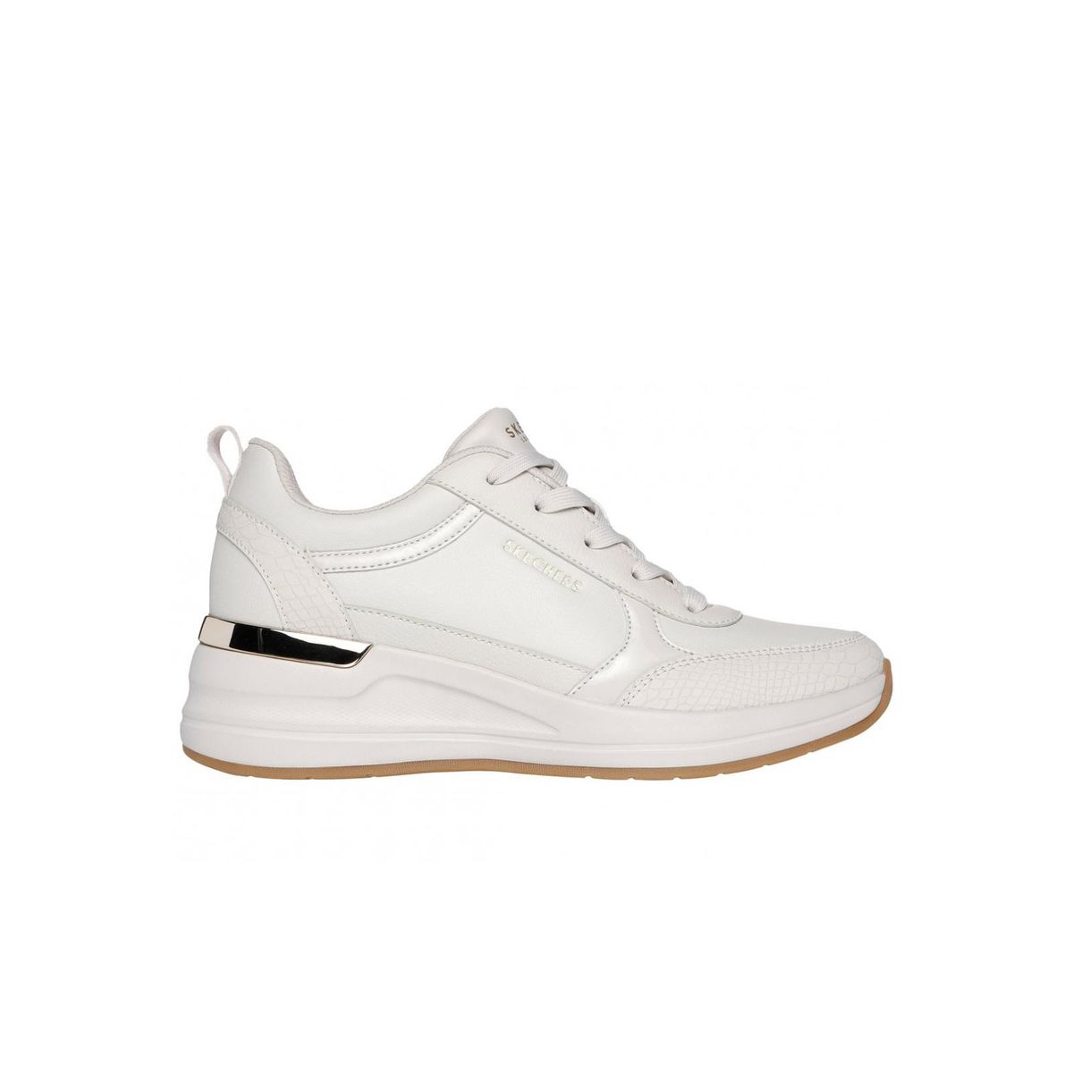 SKECHERS - Zapatillas Mujer Billion 20 Fine Shine Beige WT Skechers