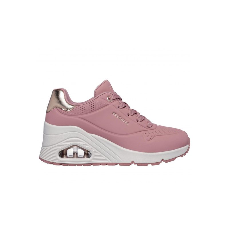 SKECHERS - Zapatillas Mujer Uno Wedge Hi Steps Rosado Skechers
