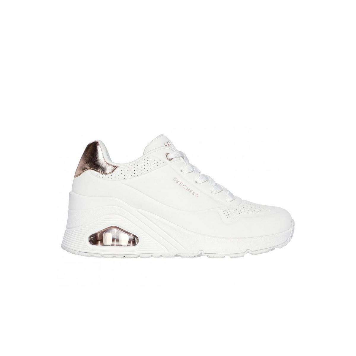 SKECHERS - Zapatillas Mujer Uno Wedge Hi Steps Blanco Skechers