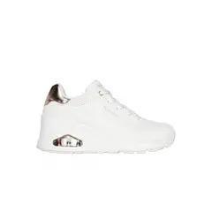 SKECHERS - Zapatillas Mujer Uno Wedge Hi Steps Blanco