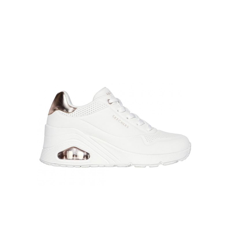 SKECHERS - Zapatillas Mujer Uno Wedge Hi Steps Blanco Skechers