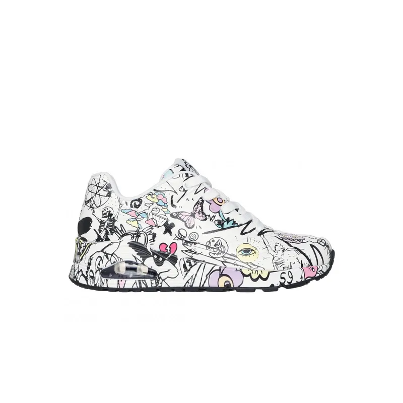 SKECHERS - Zapatillas Mujer Uno Blanco-Multicolor Skechers