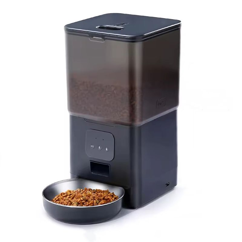 MUNDO ONLINE - Dispensador Automático Comida Mascotas Cubo 6 lts. Wifi