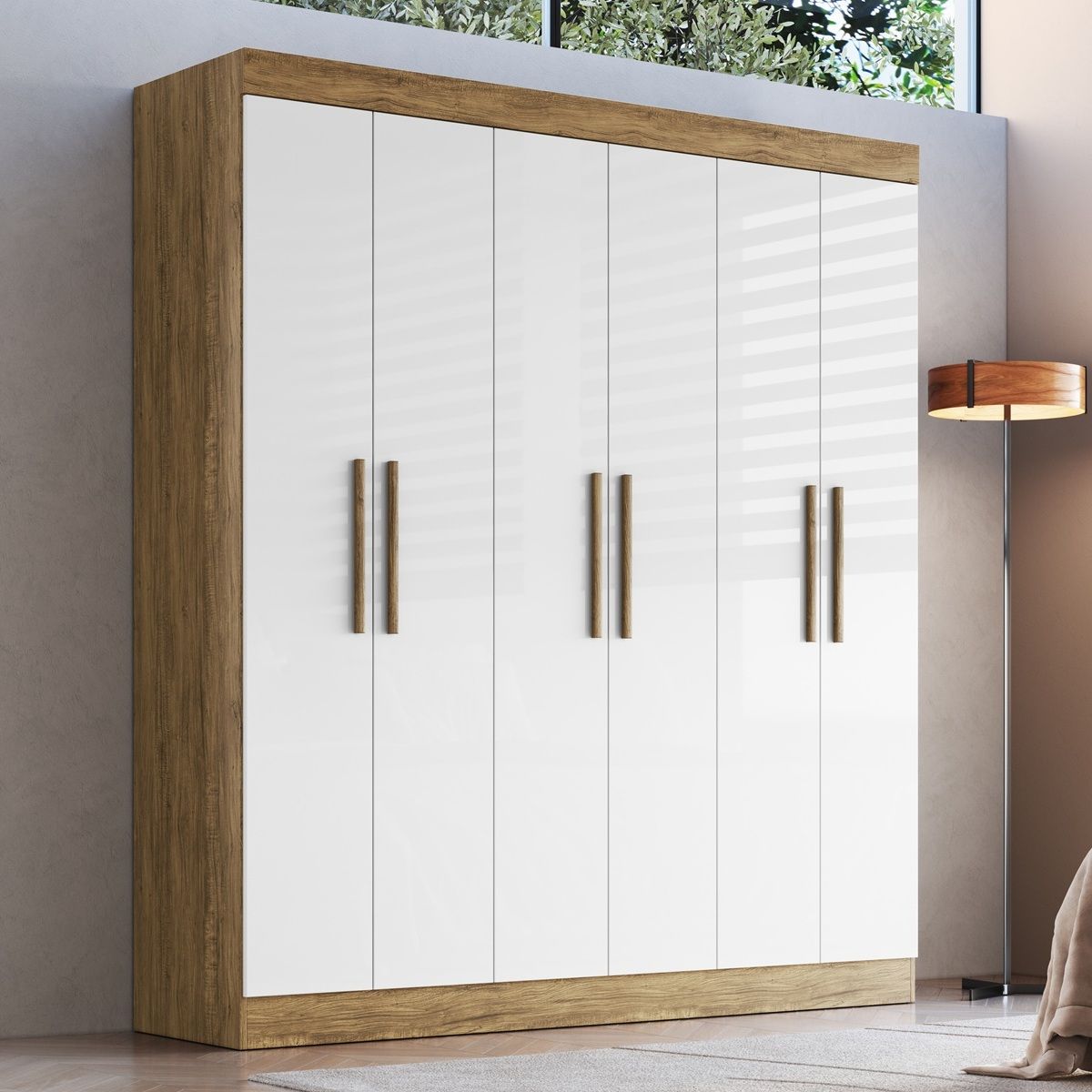 EXIT - Clóset New Xangai 6 Puertas 2 Cajones