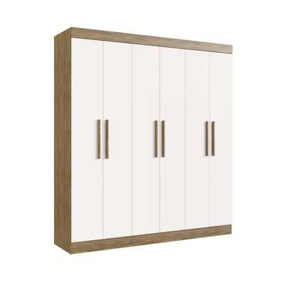 Imagen 2 del producto Clóset 6 Puertas 2 Cajones 5 Repisas 180x200x47 cm Beige Roble - Xangai