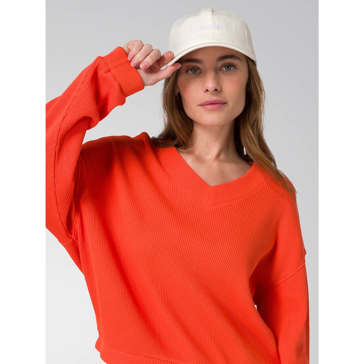 CAT - Jockey 6 Panel Washed Blanco CAT