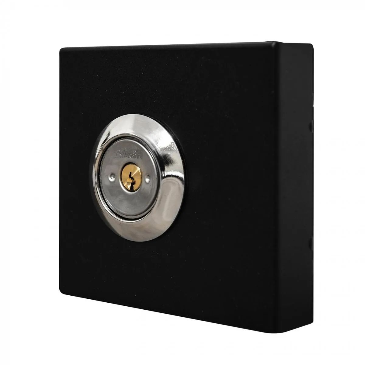 BASH - Cerradura de sobreponer cangrejo Bash 1003 negra para puerta corredera 30-50 mm